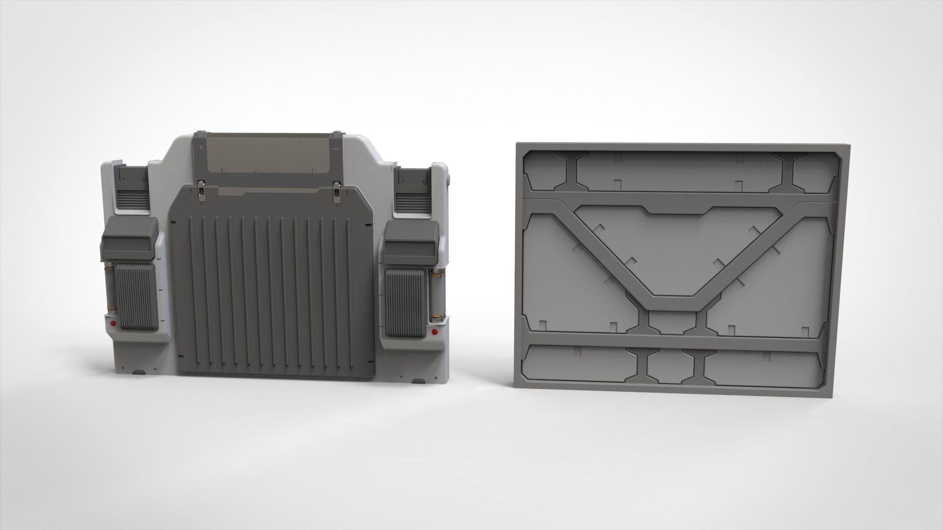 sci-fi Architecture kitbash 21 3D model_3