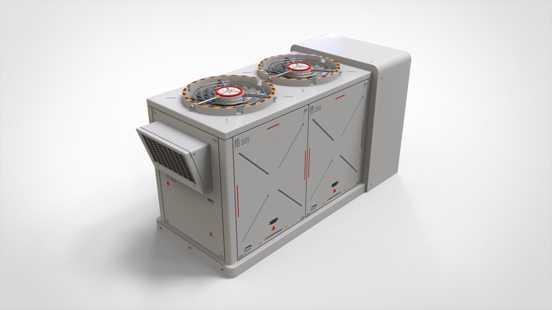 sci-fi Architecture kitbash 21 3D model_6