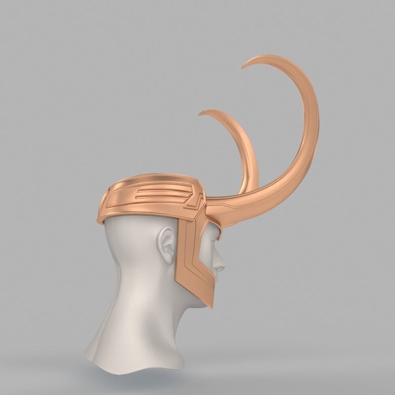 Loki Helmet Thor 3 Ragnarok 3D print model 3D print model_5