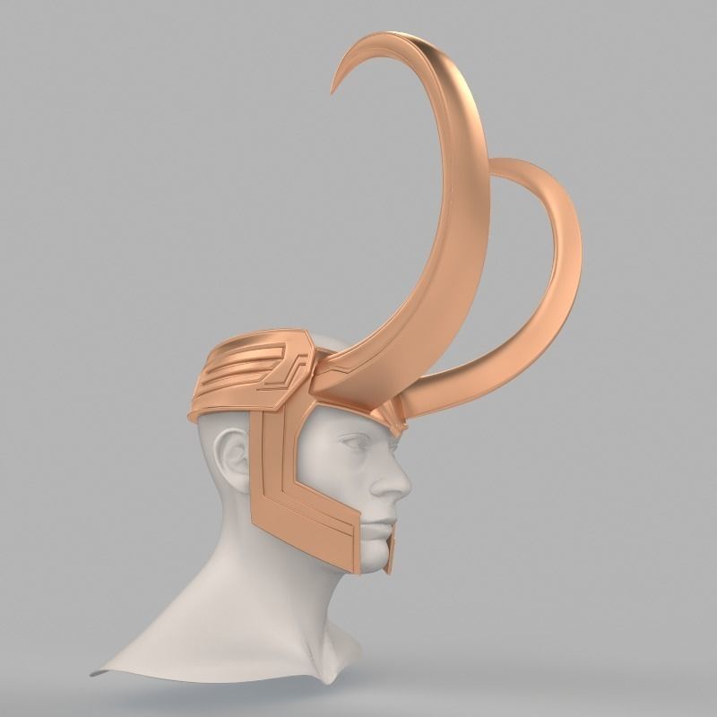 Loki Helmet Thor 3 Ragnarok 3D print model 3D print model_6