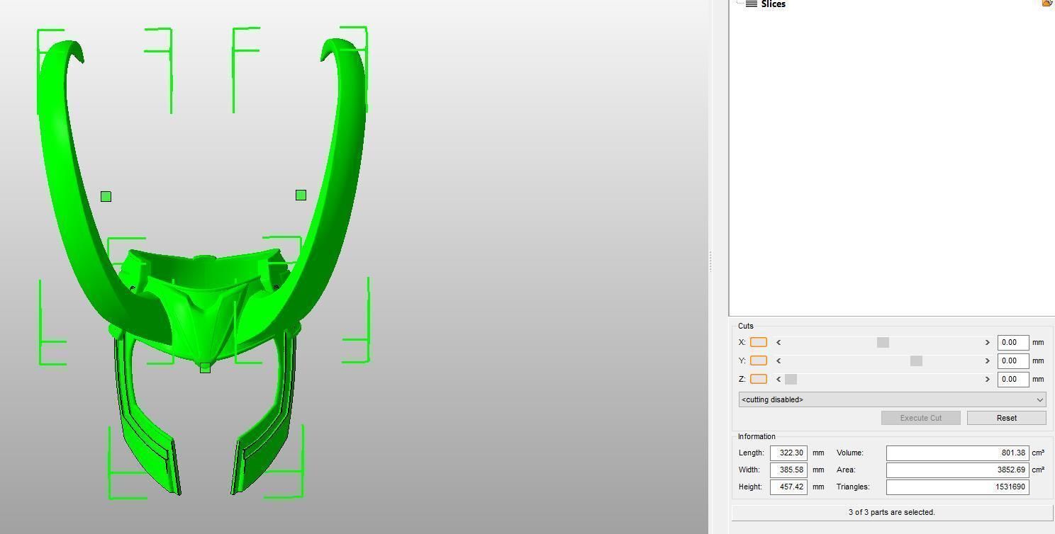 Loki Helmet Thor 3 Ragnarok 3D print model 3D print model_9