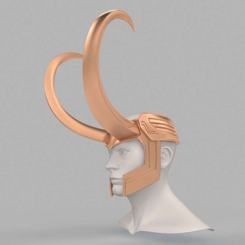 Loki Helmet Thor 3 Ragnarok 3D print model 3D print model_1