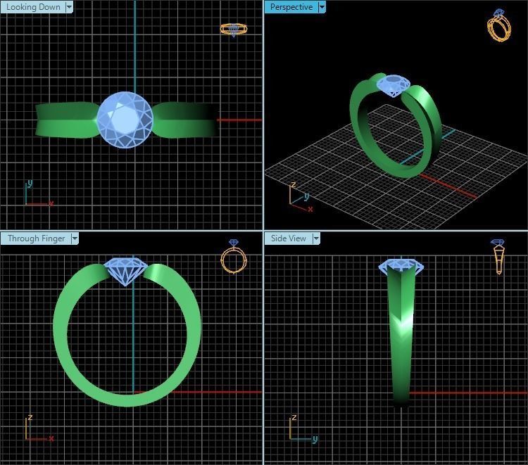 Ring R0412 3D print model_2