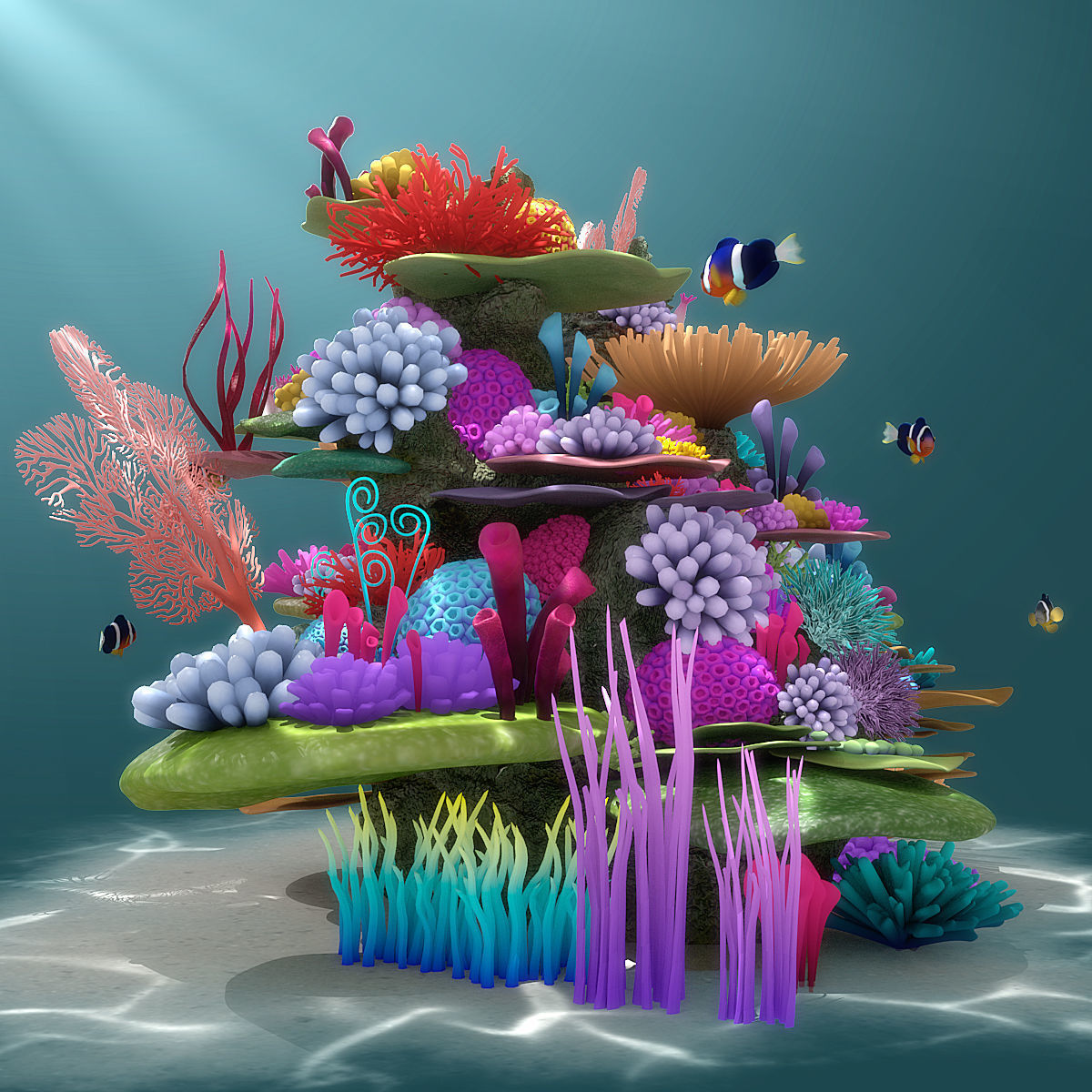 Coral Reef 3D model_3