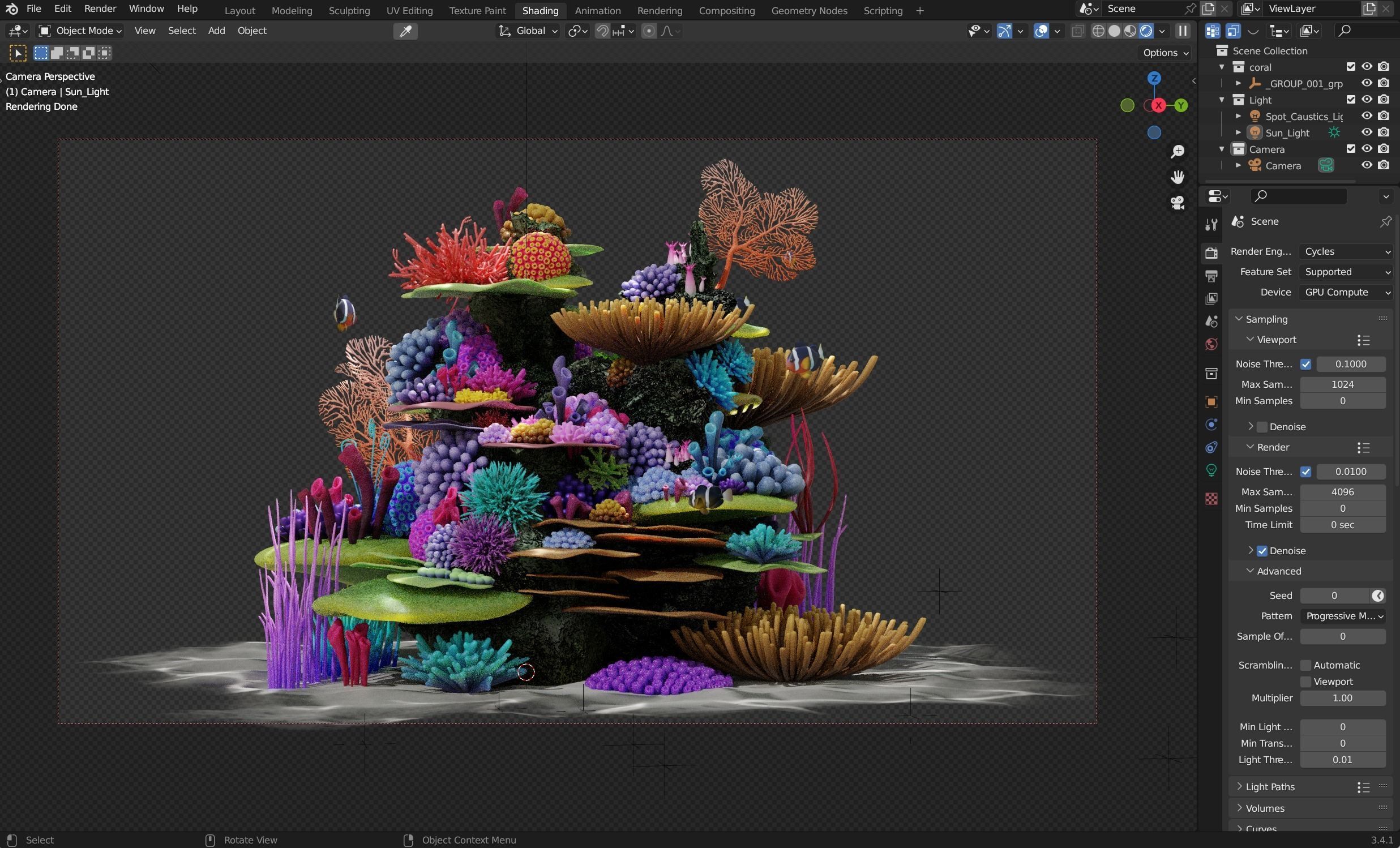 Coral Reef 3D model_4