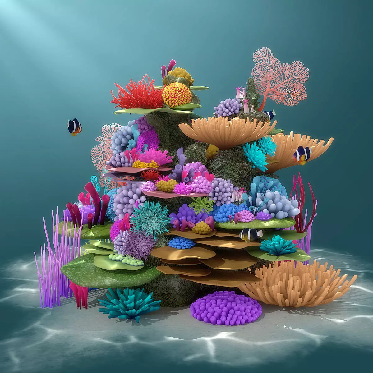 Coral Reef 3D model_0