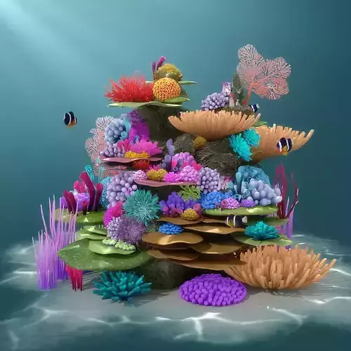Coral Reef 3D model