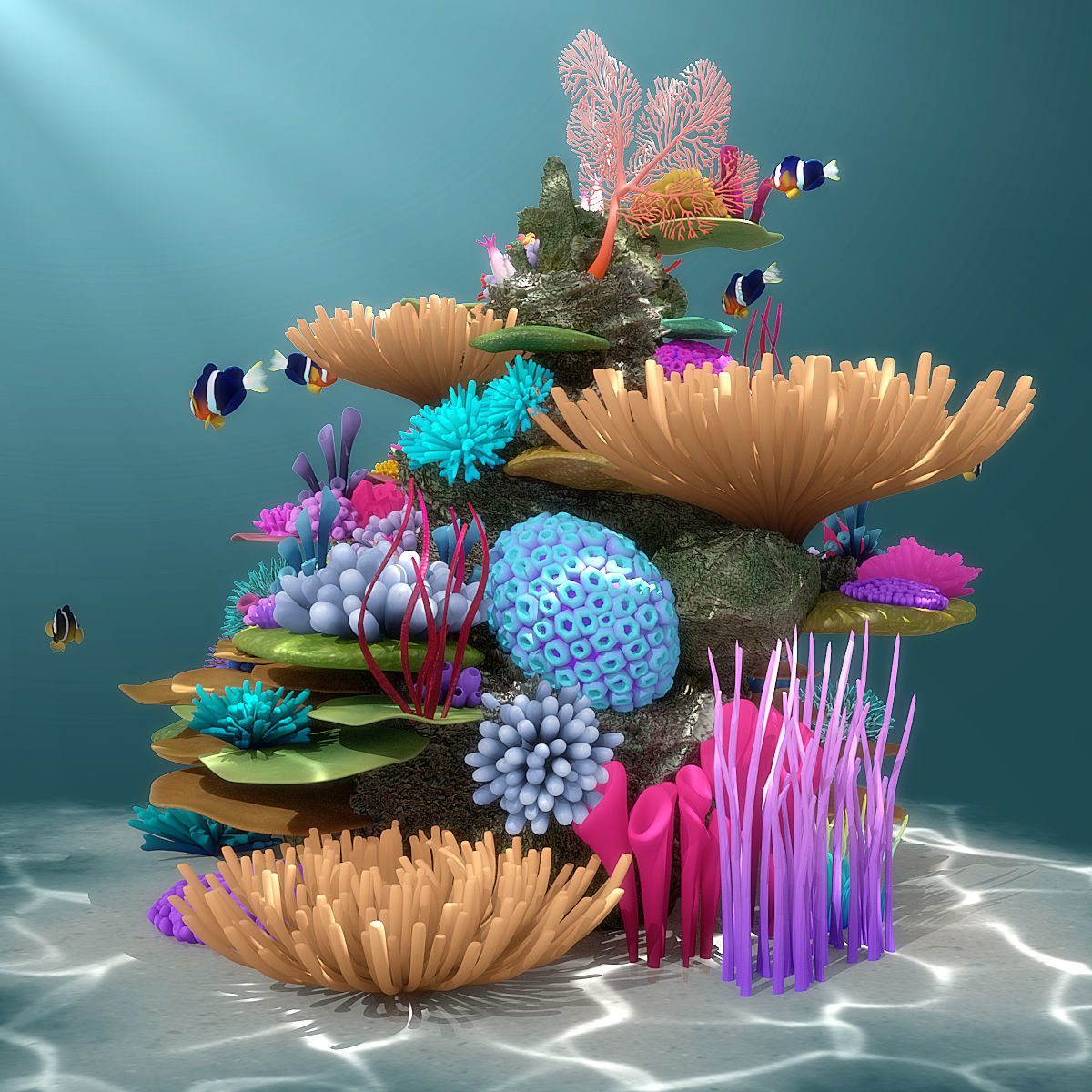 Coral Reef 3D model_1
