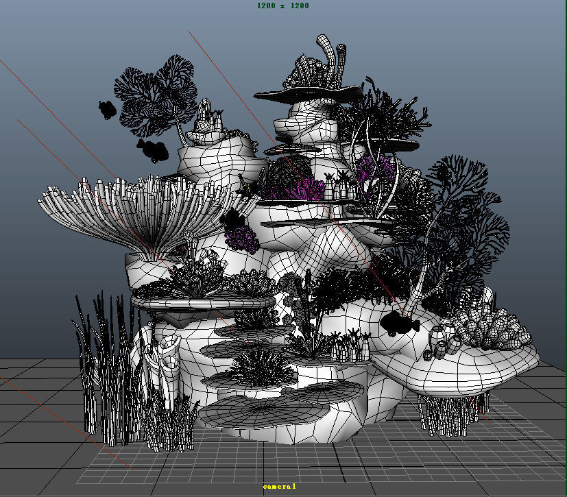 Coral Reef 3D model_7