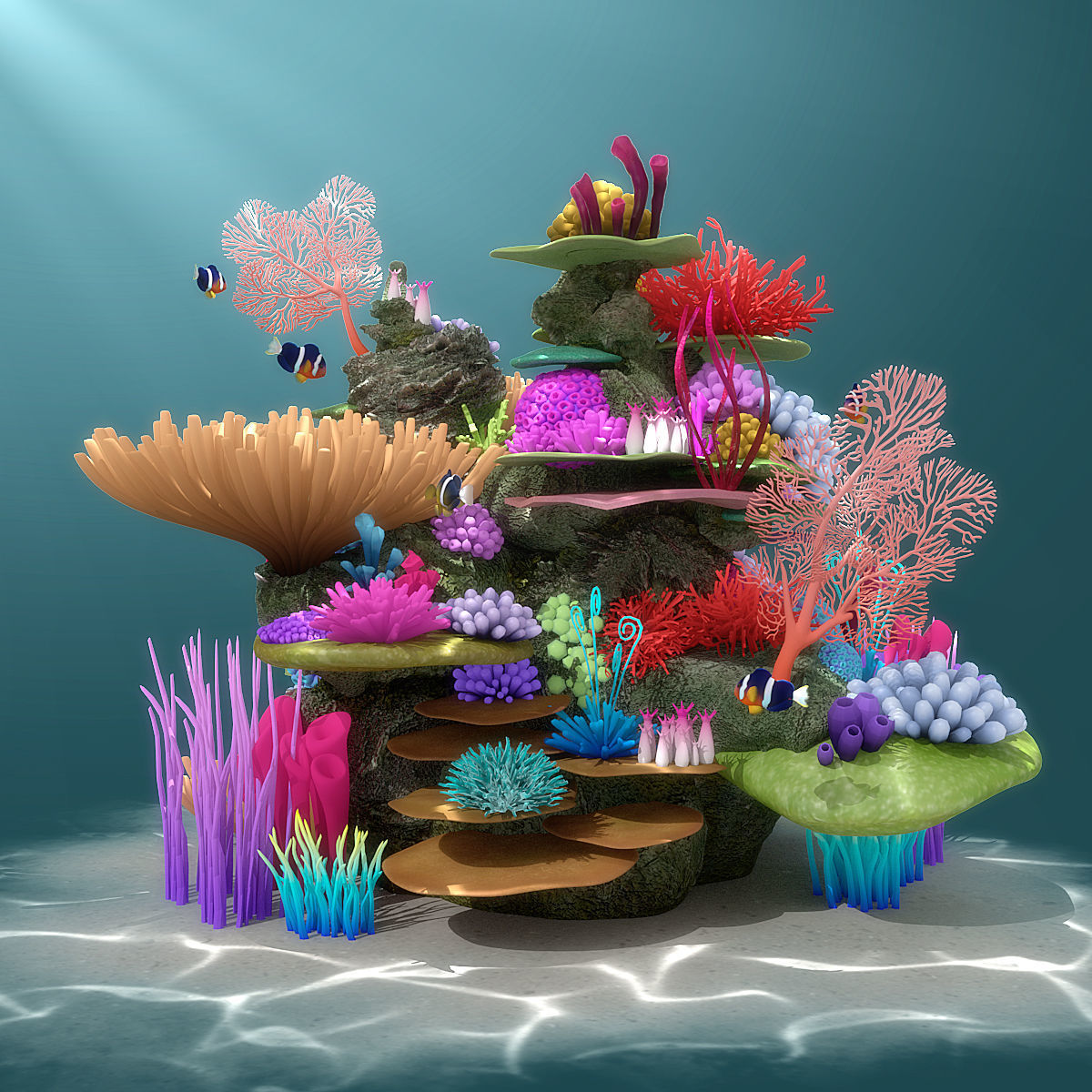 Coral Reef 3D model_2