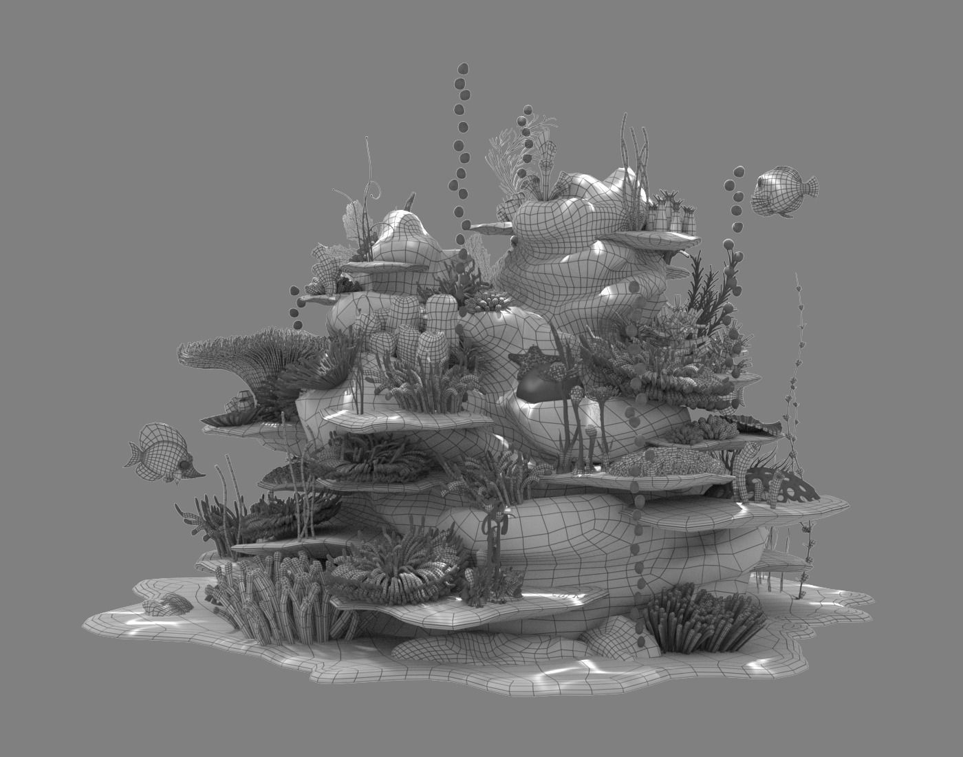 Coral Reef02 3D model_7