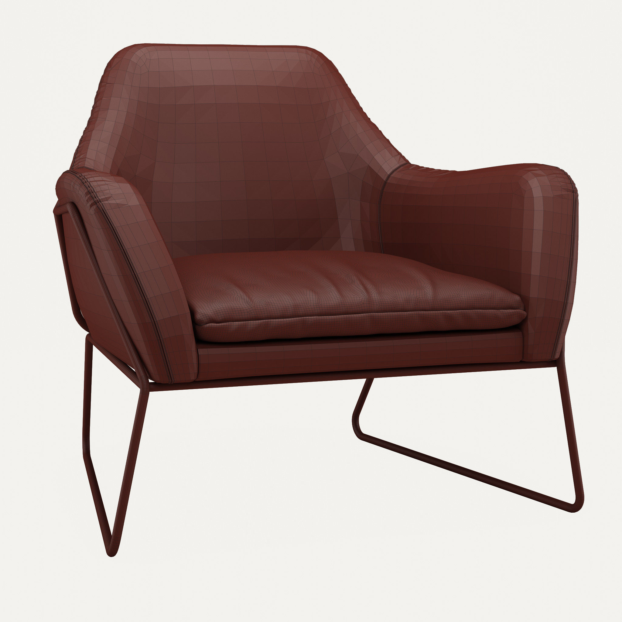 Made Frame Armchair 3D model CGTrader