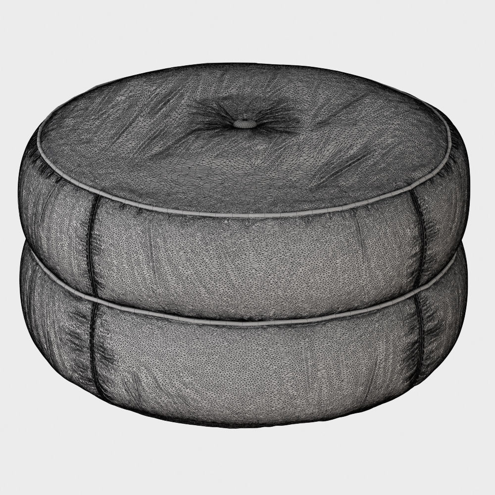 Pouf Kazar 3D model_5