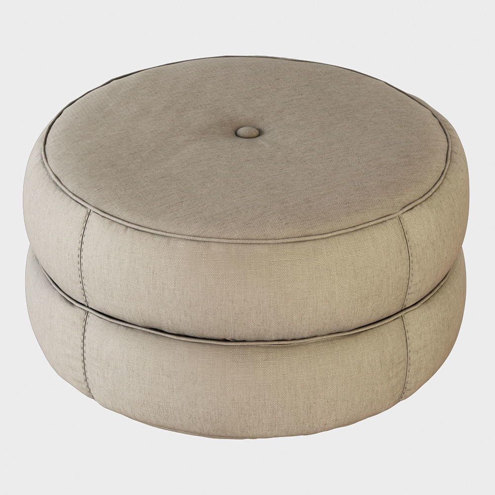 Pouf Kazar 3D model_2