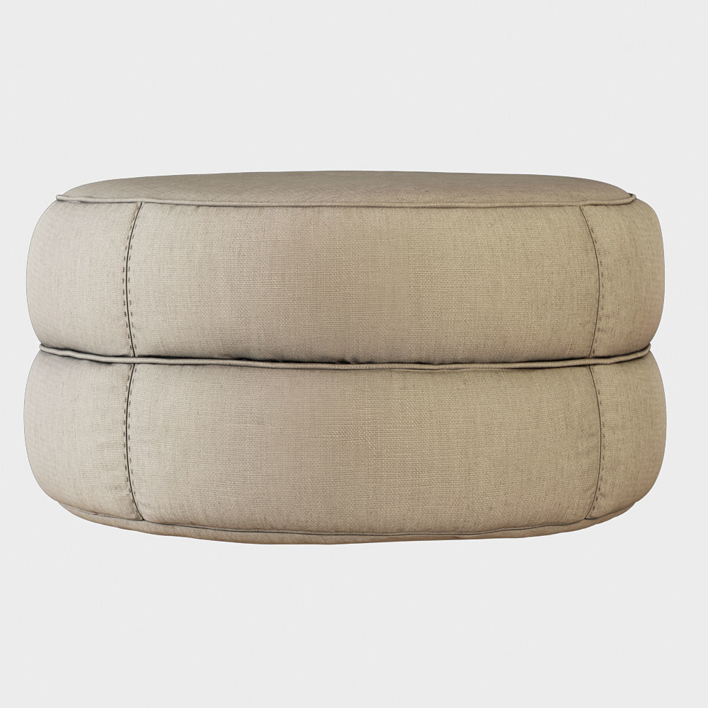 Pouf Kazar 3D model_3