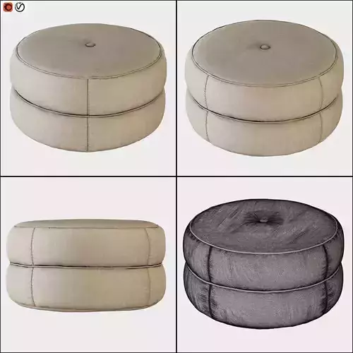 Pouf Kazar 3D model