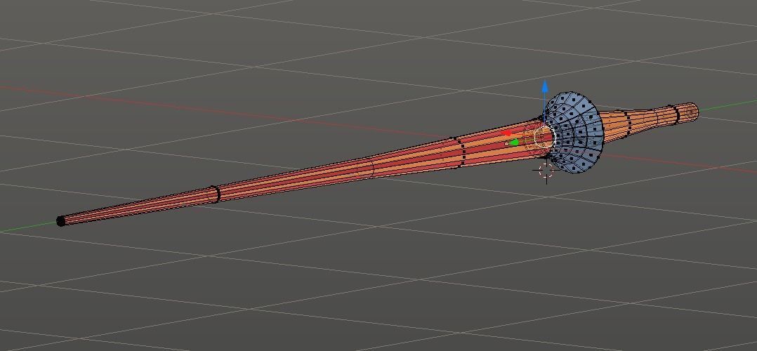 Low Poly Knight Jousting Lance Low-poly 3D model_1