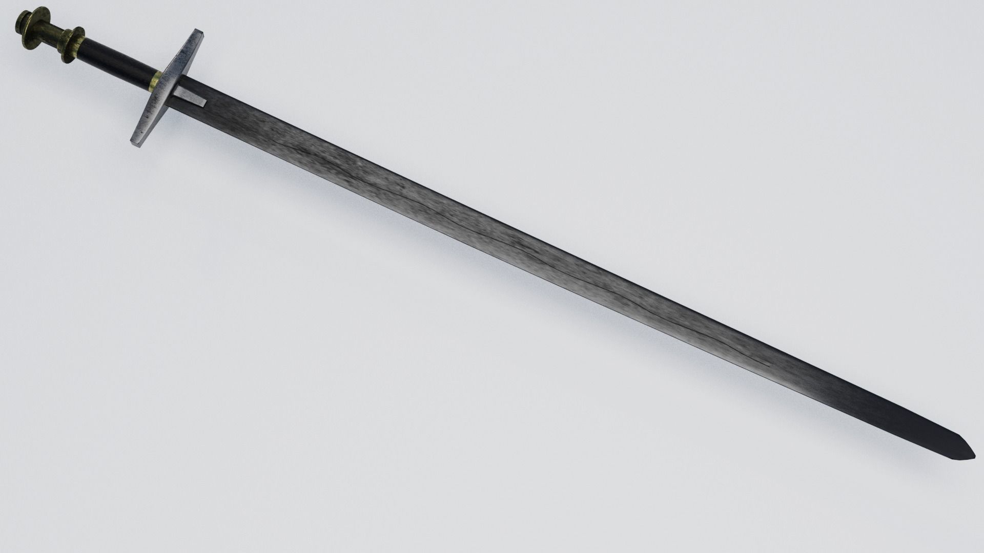 Sudanese Sword Low-poly 3D model_0