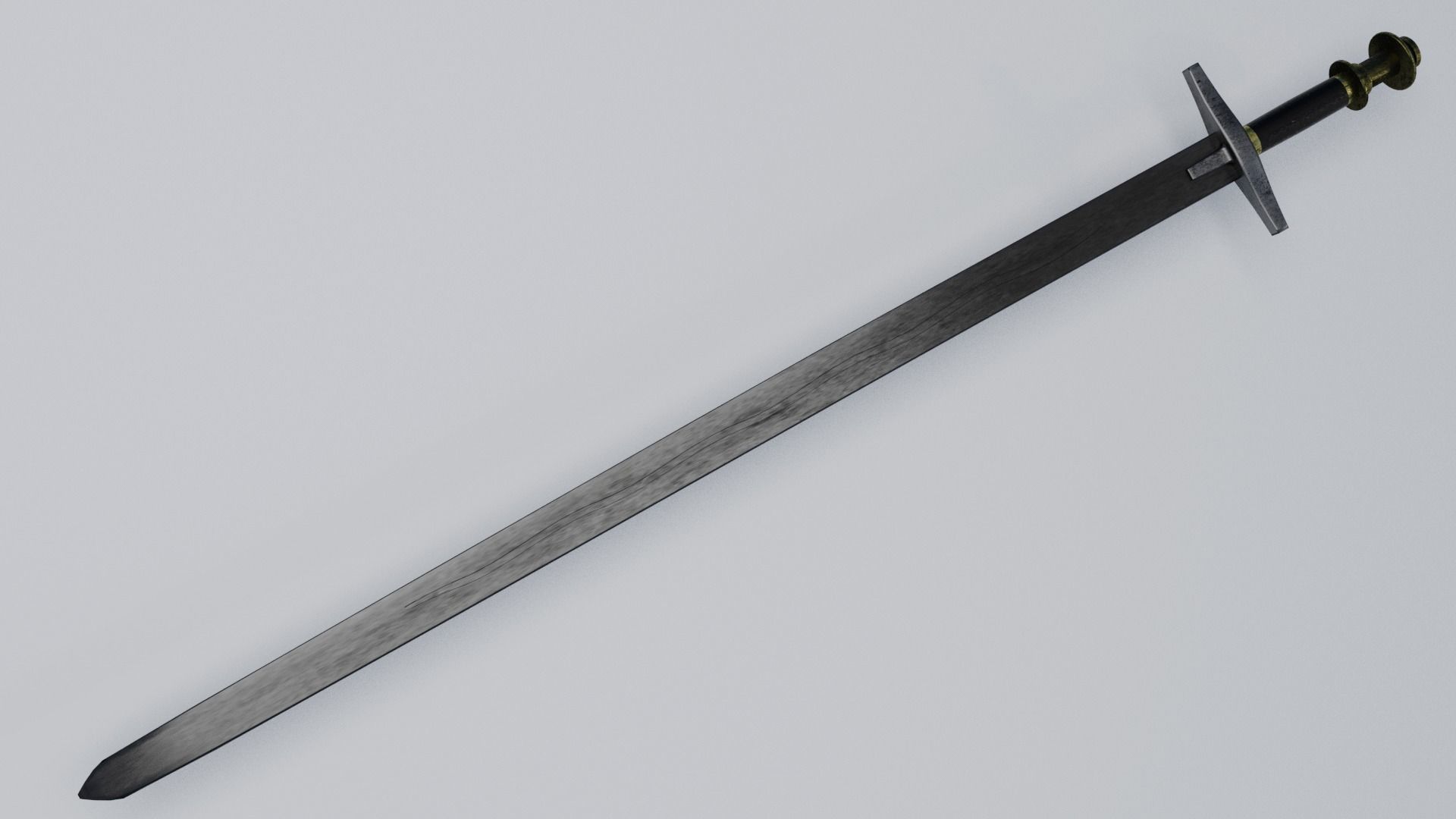Sudanese Sword Low-poly 3D model_1