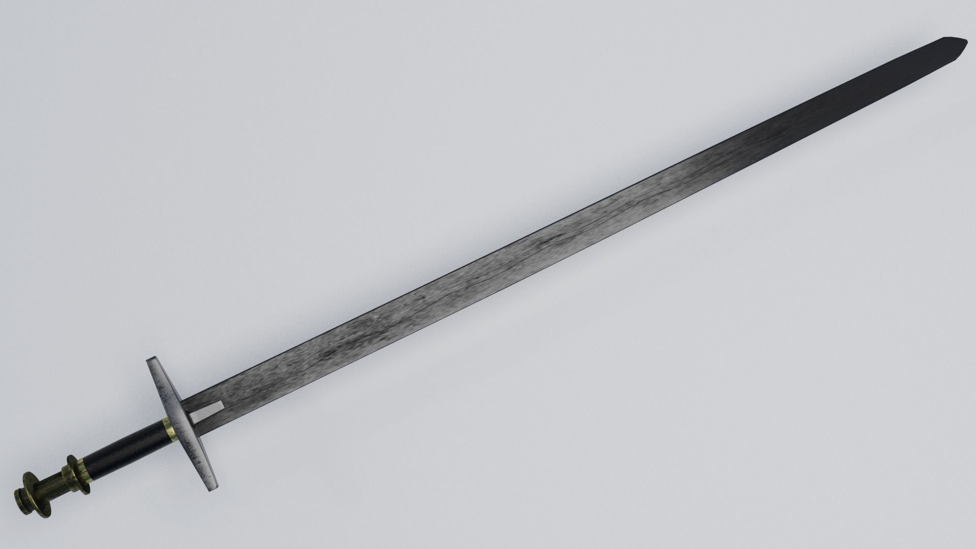 Sudanese Sword Low-poly 3D model_3