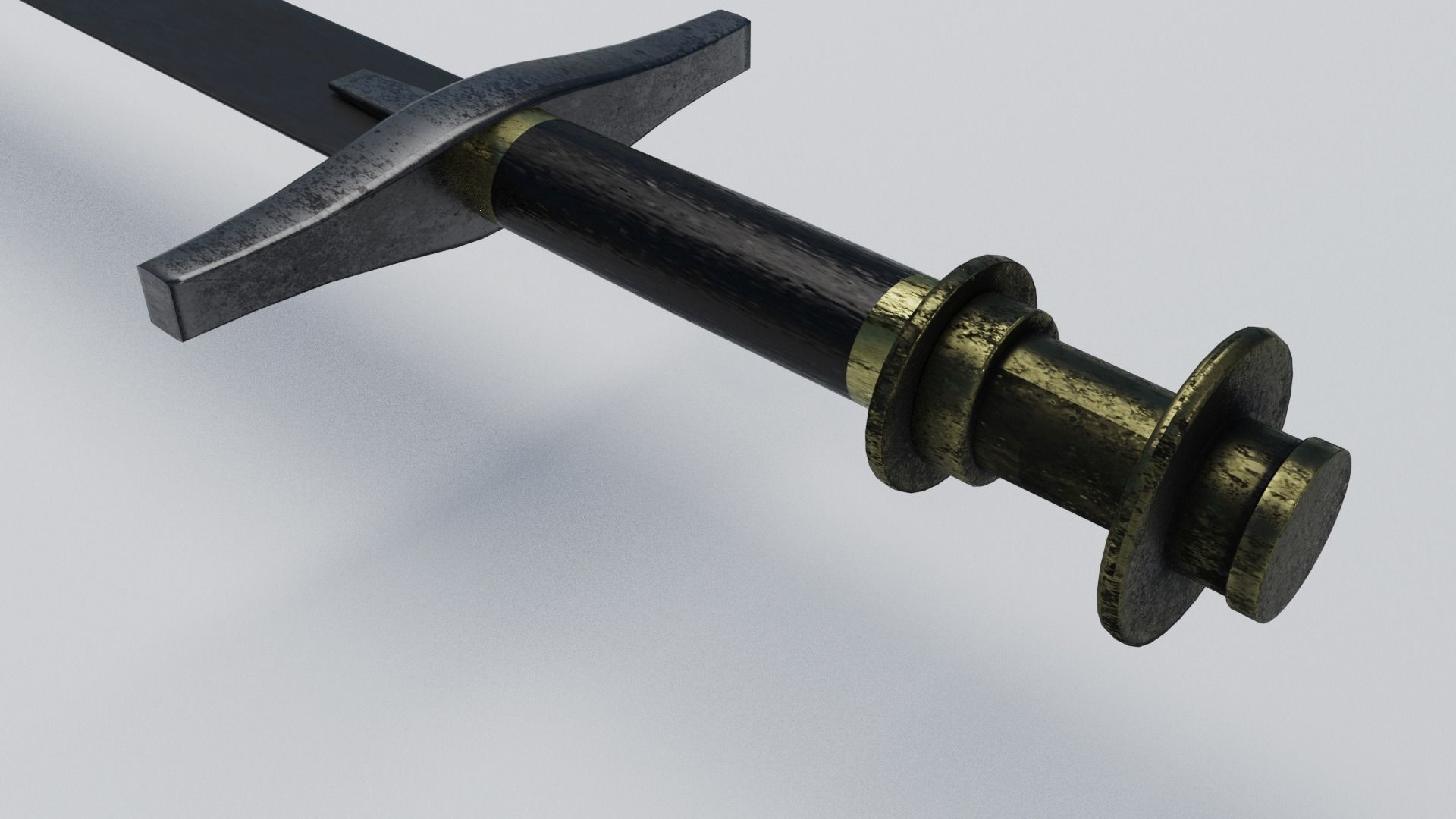 Sudanese Sword Low-poly 3D model_4