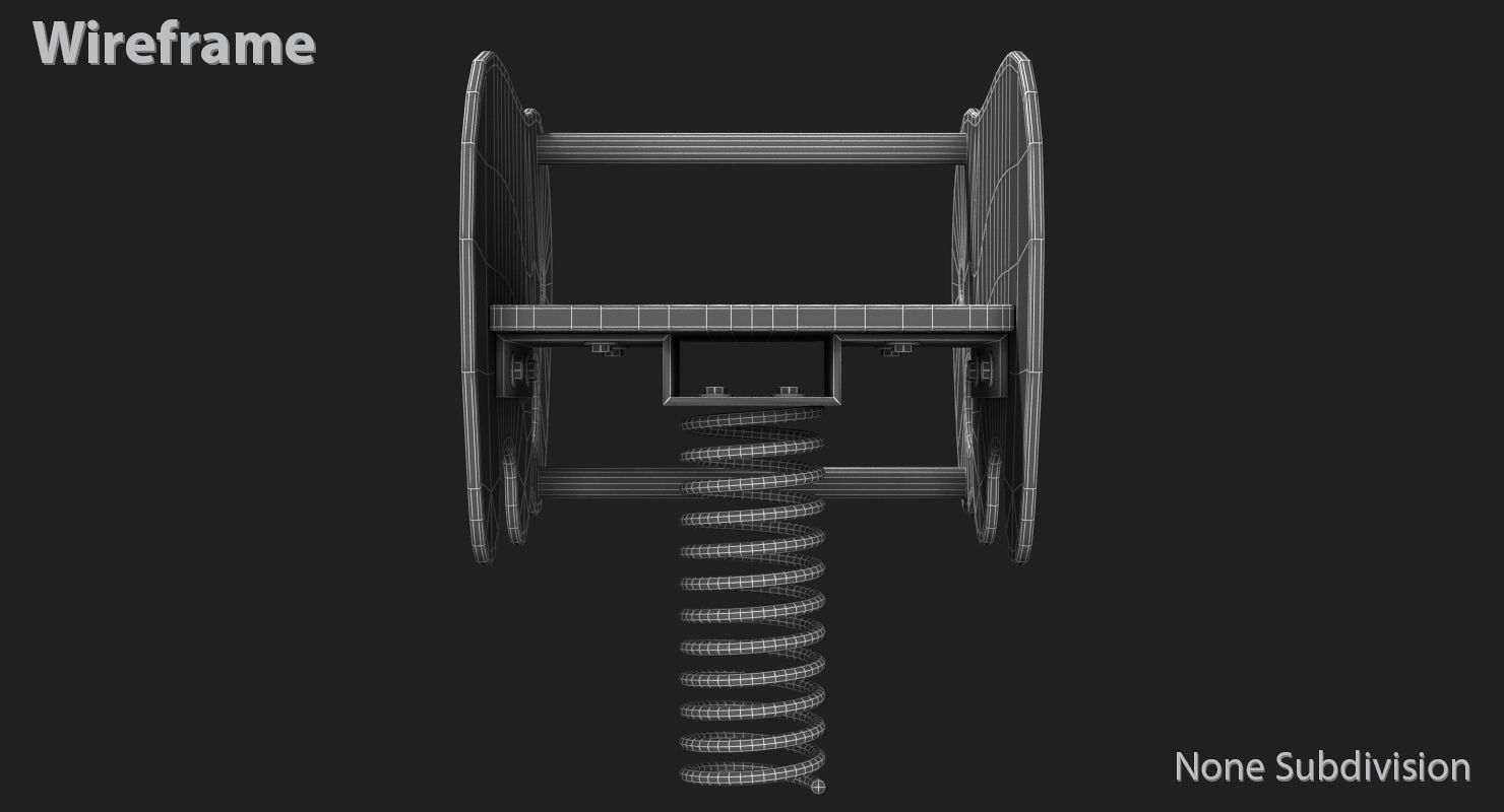 Elephant Spring Low-poly 3D model_23