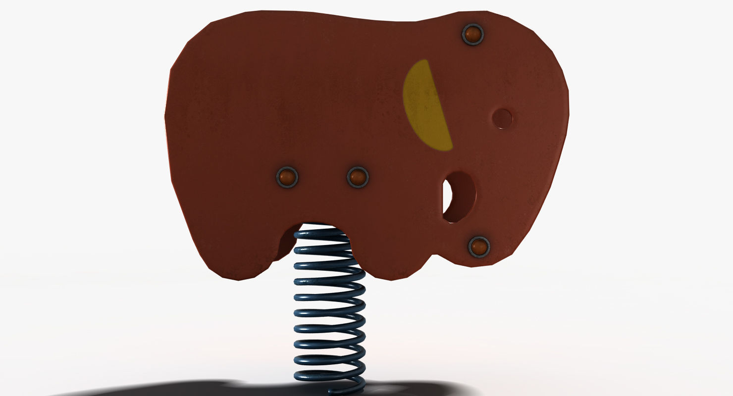 Elephant Spring Low-poly 3D model_14