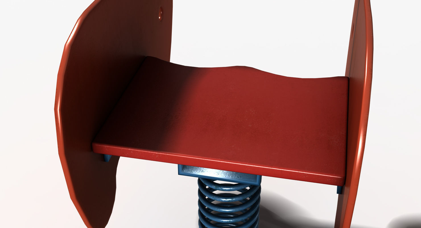 Elephant Spring Low-poly 3D model_9