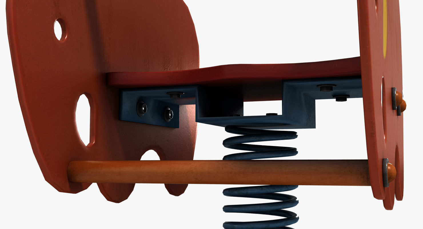 Elephant Spring Low-poly 3D model_10