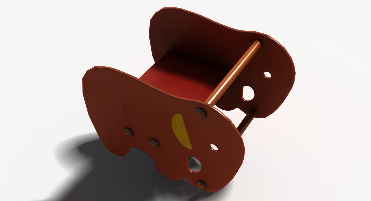 Elephant Spring Low-poly 3D model_8