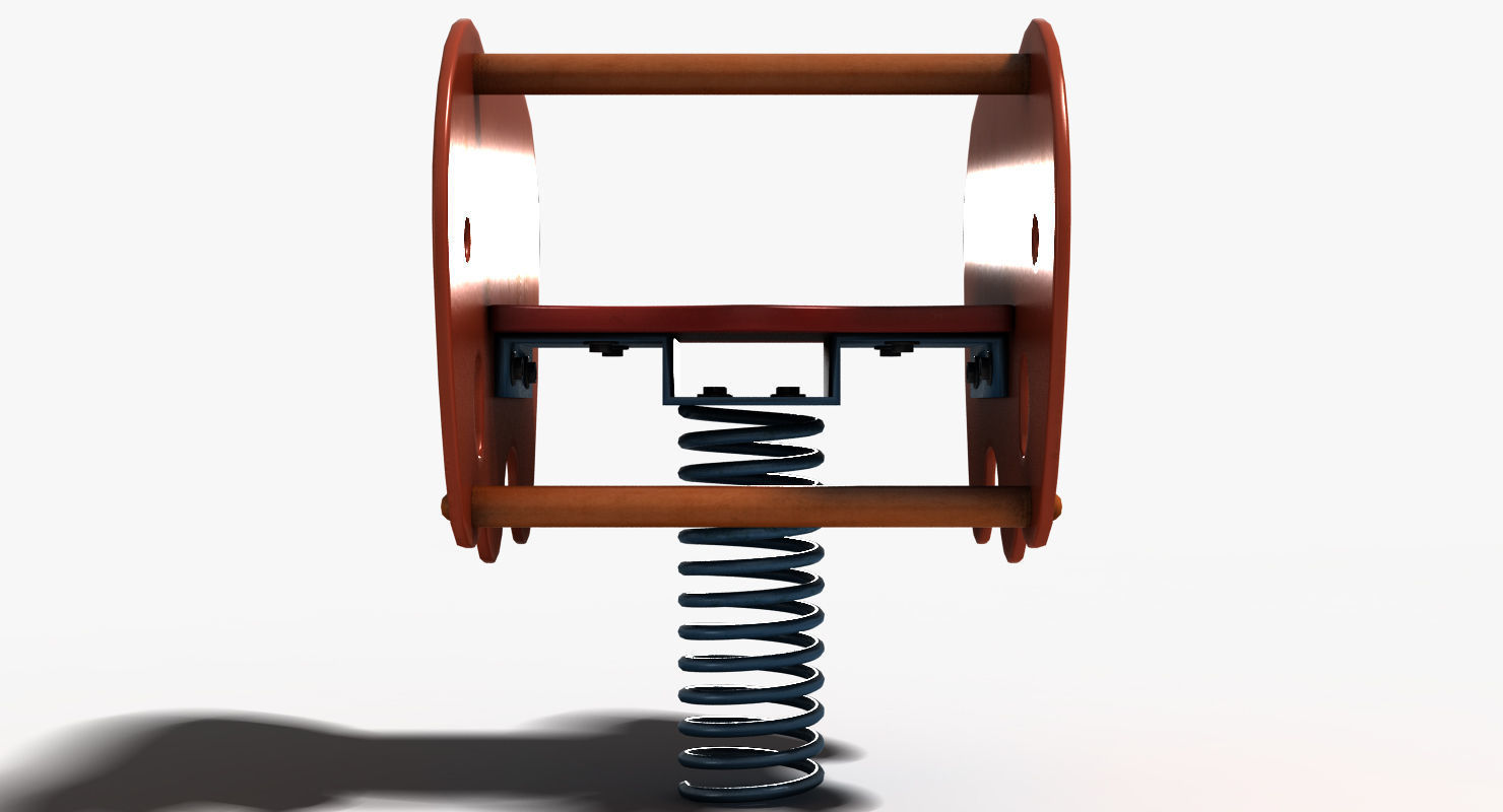 Elephant Spring Low-poly 3D model_11