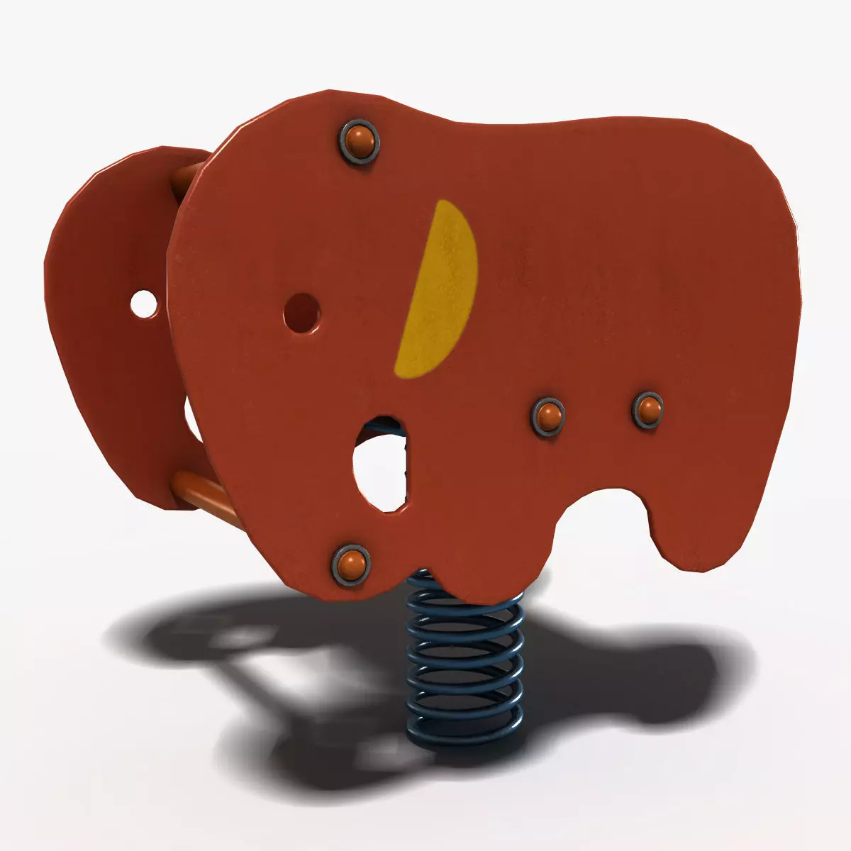 Elephant Spring Low-poly 3D model_0