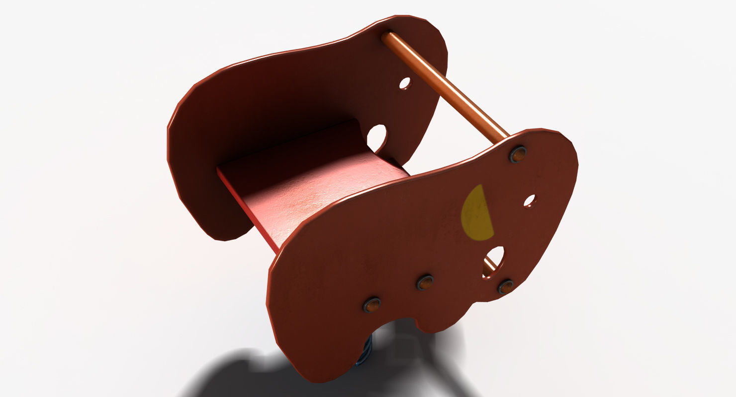 Elephant Spring Low-poly 3D model_7