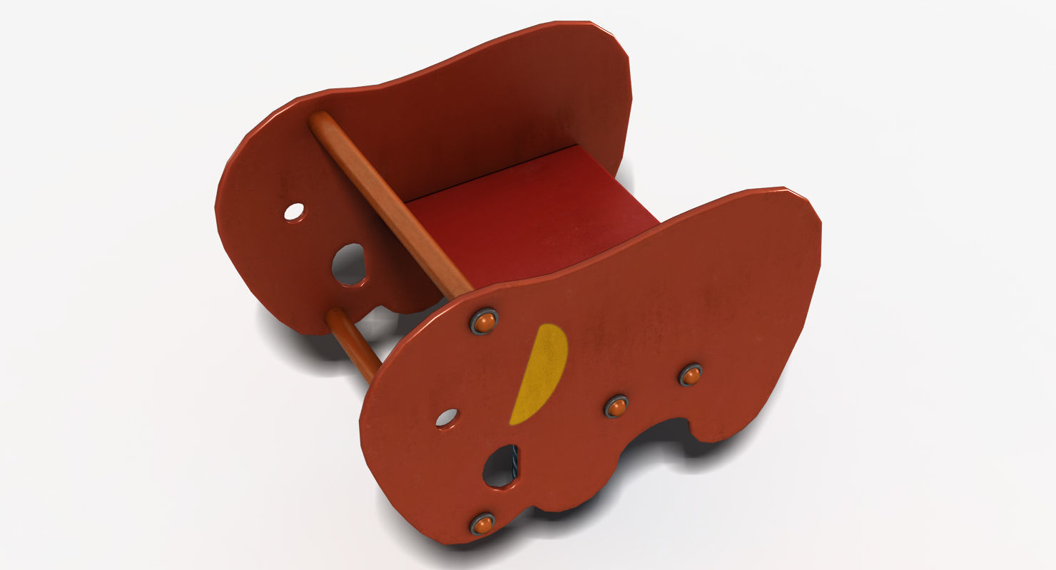 Elephant Spring Low-poly 3D model_5