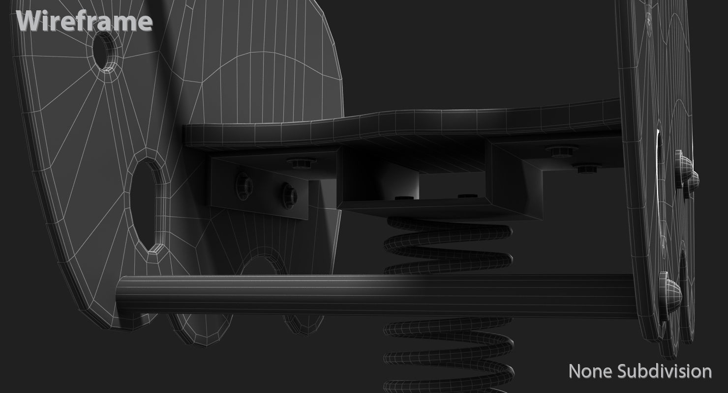 Elephant Spring Low-poly 3D model_21