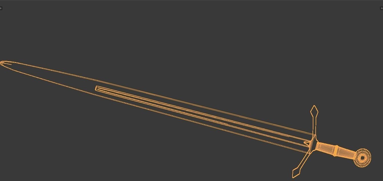 Sword Of Albion Low-poly 3D model_7