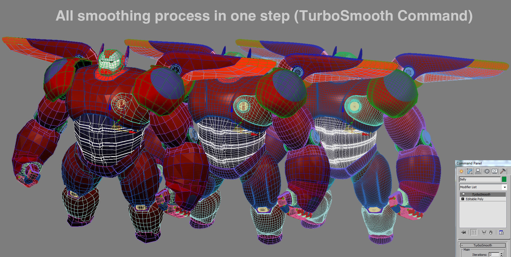 Baymax - Big Hero 6 Low-poly 3D model_13