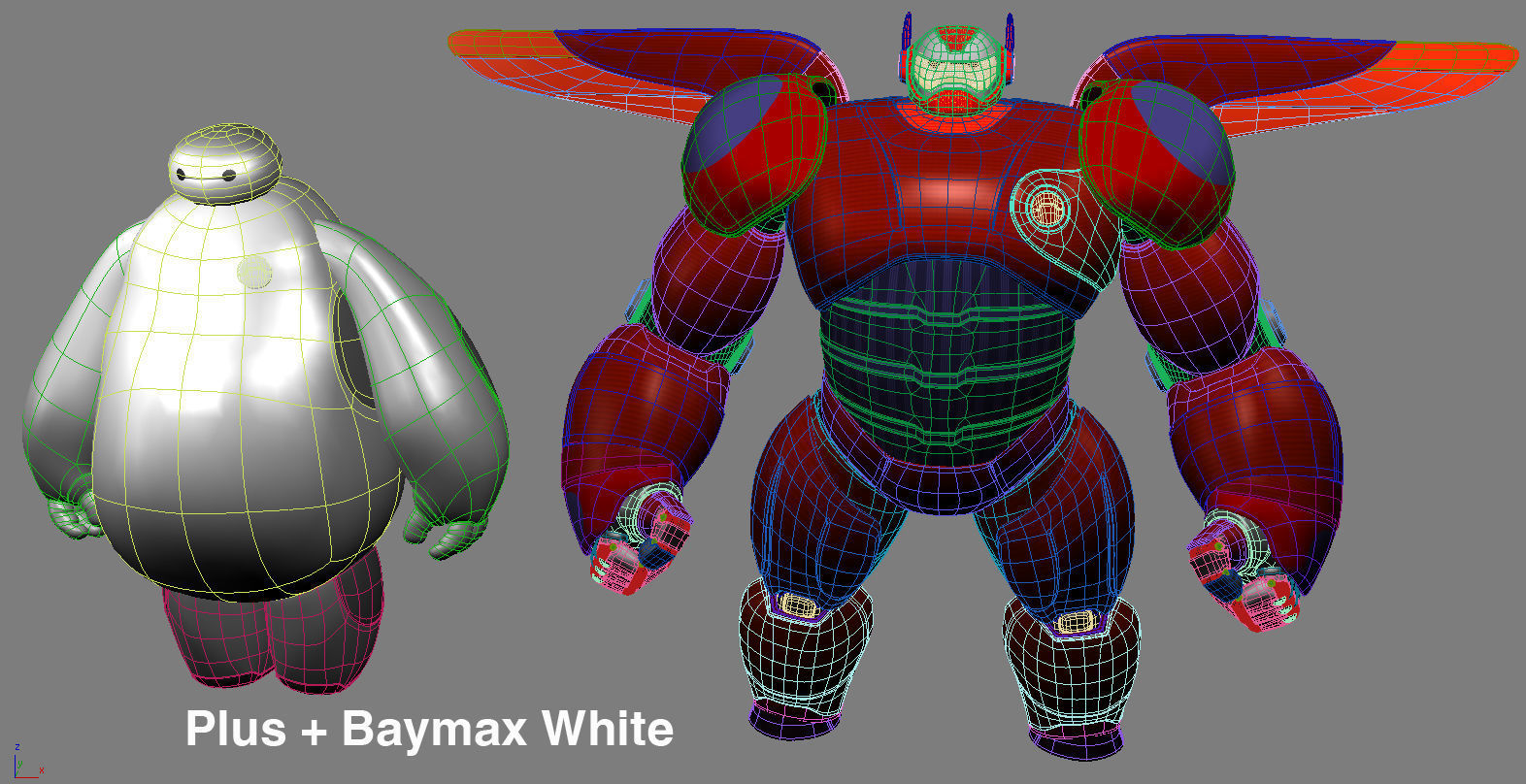 Baymax - Big Hero 6 Low-poly 3D model_9