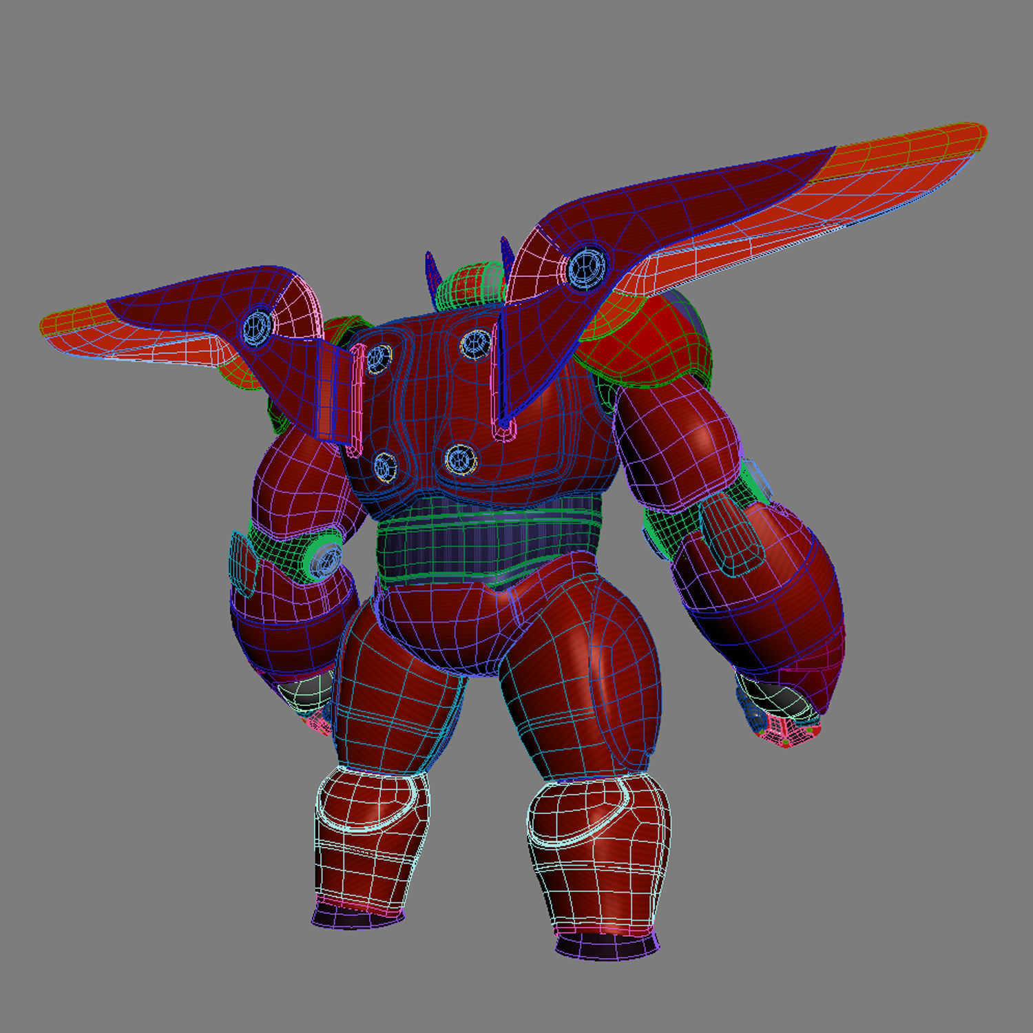 Baymax - Big Hero 6 Low-poly 3D model_16