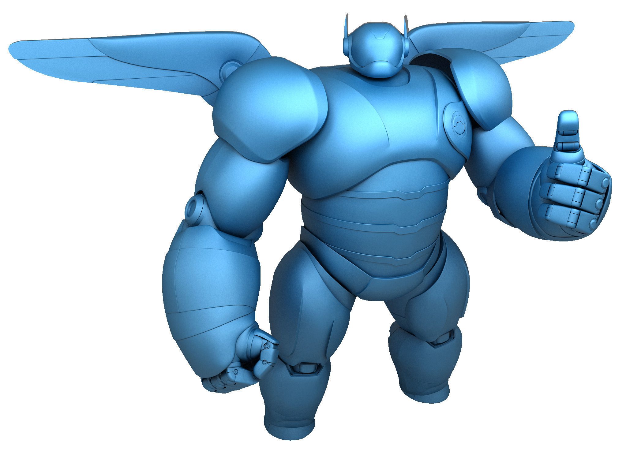 Baymax - Big Hero 6 Low-poly 3D model_8