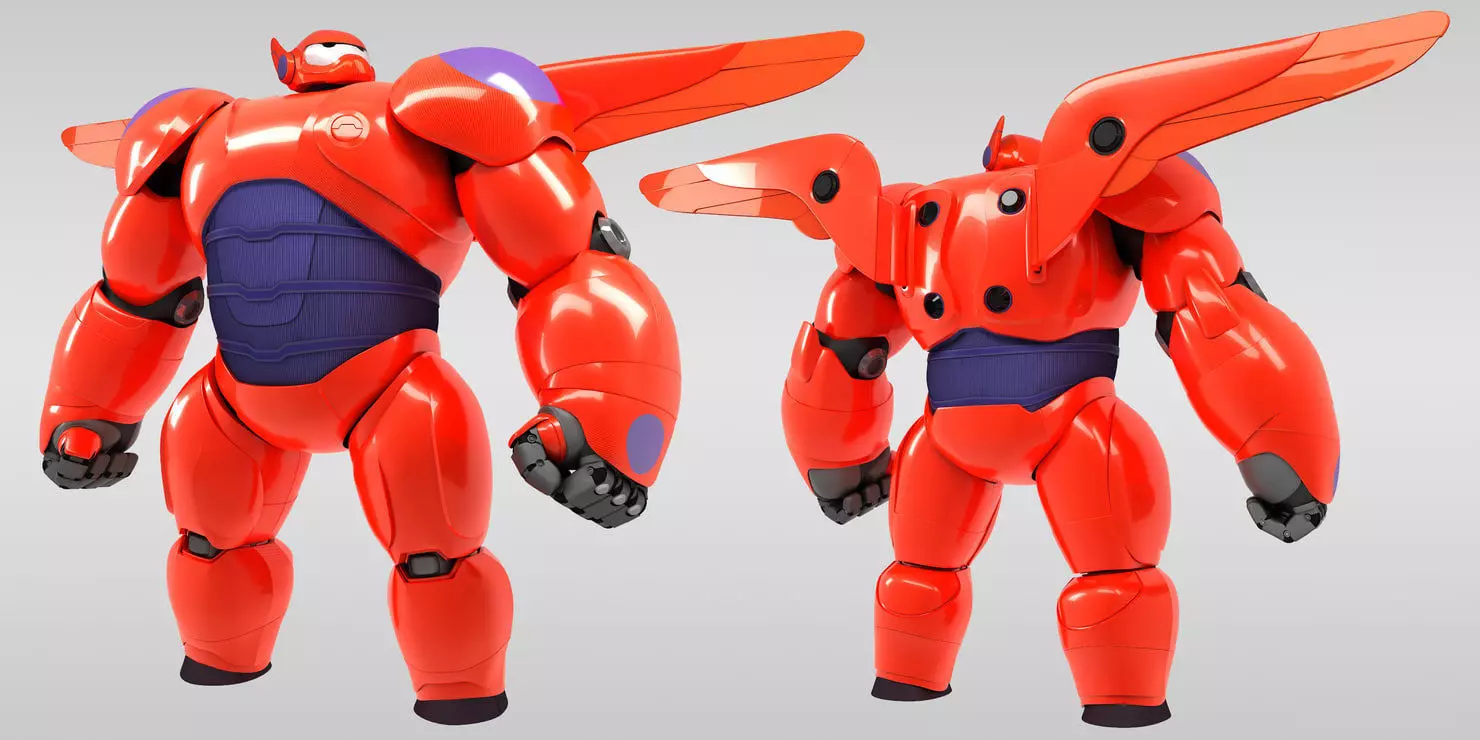 Baymax - Big Hero 6 Low-poly 3D model_0