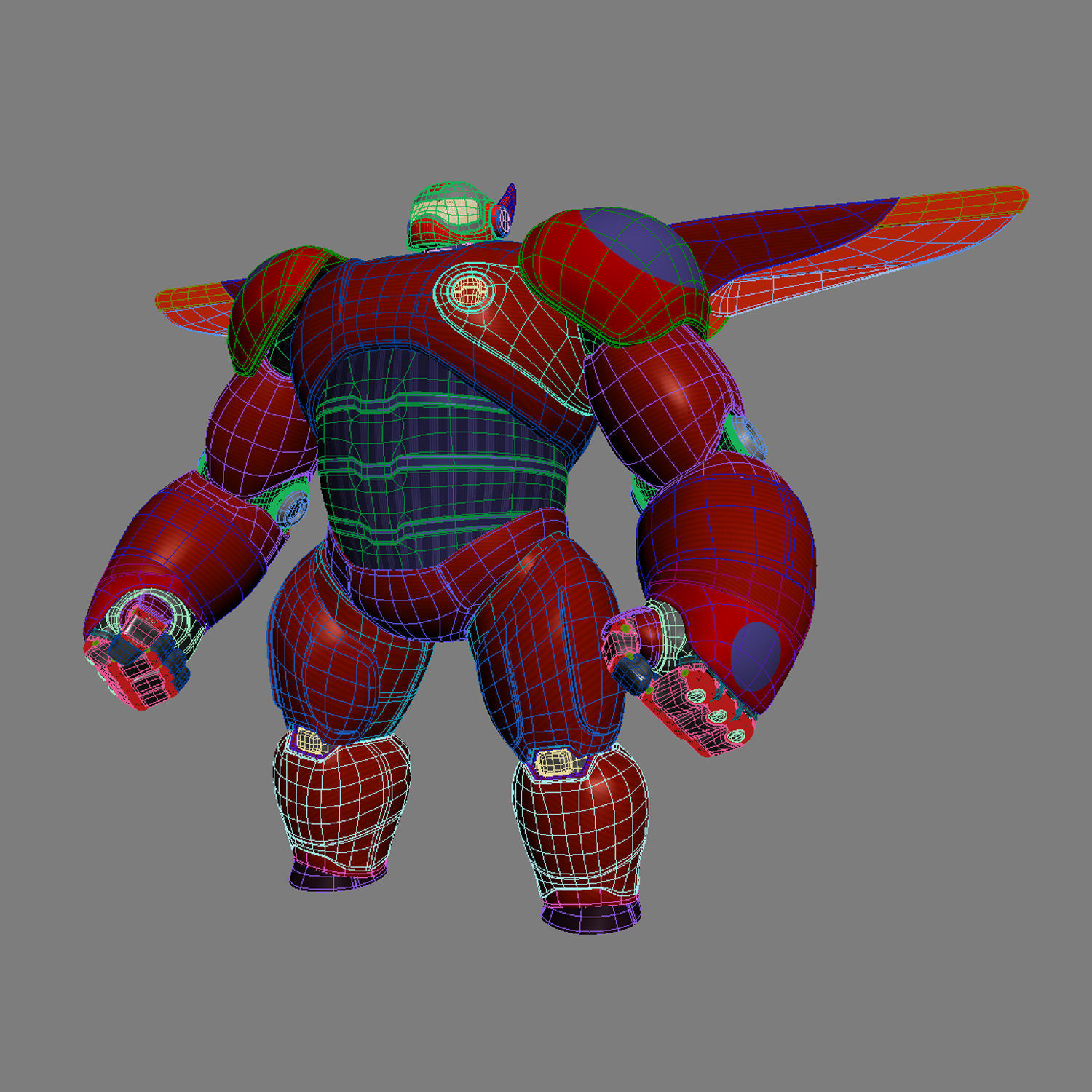 Baymax - Big Hero 6 Low-poly 3D model_11