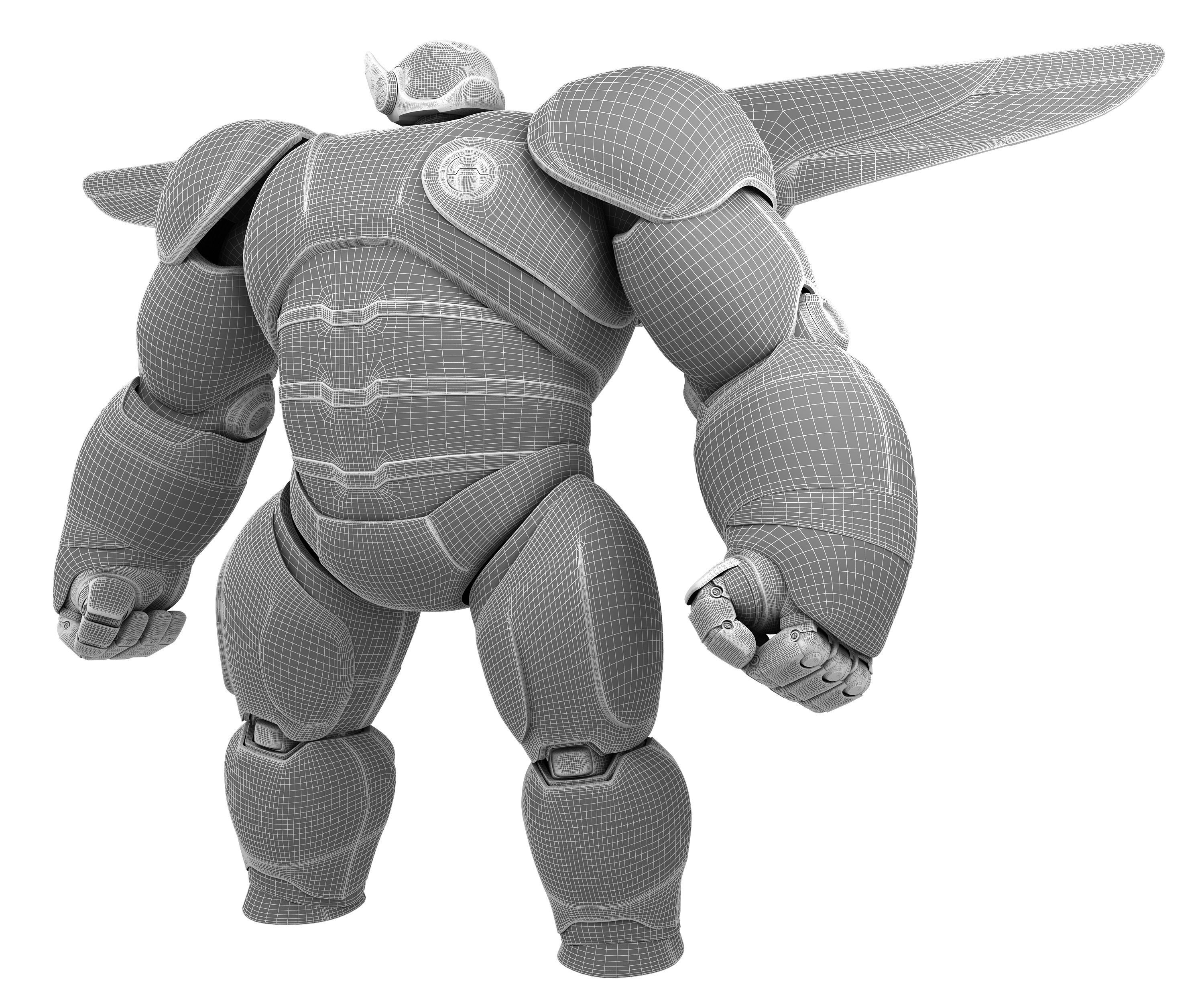 Baymax - Big Hero 6 Low-poly 3D model_15
