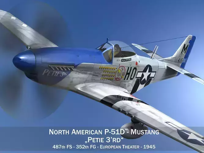 North American P-51D Mustang - Petie 3rd