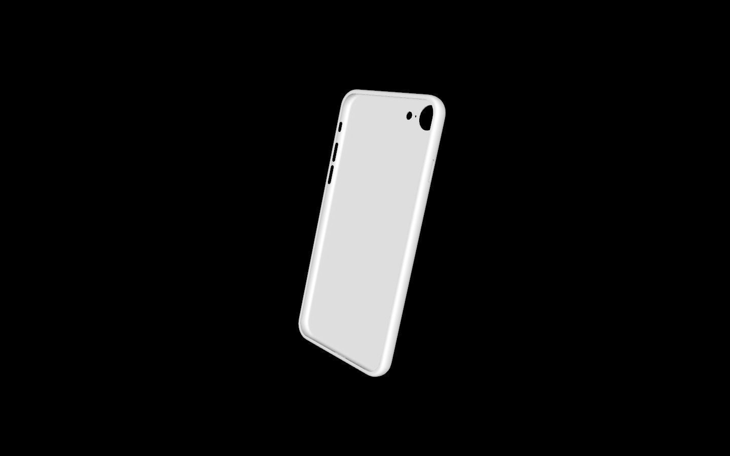 iPhone 8 Simple Case 3D print model_1