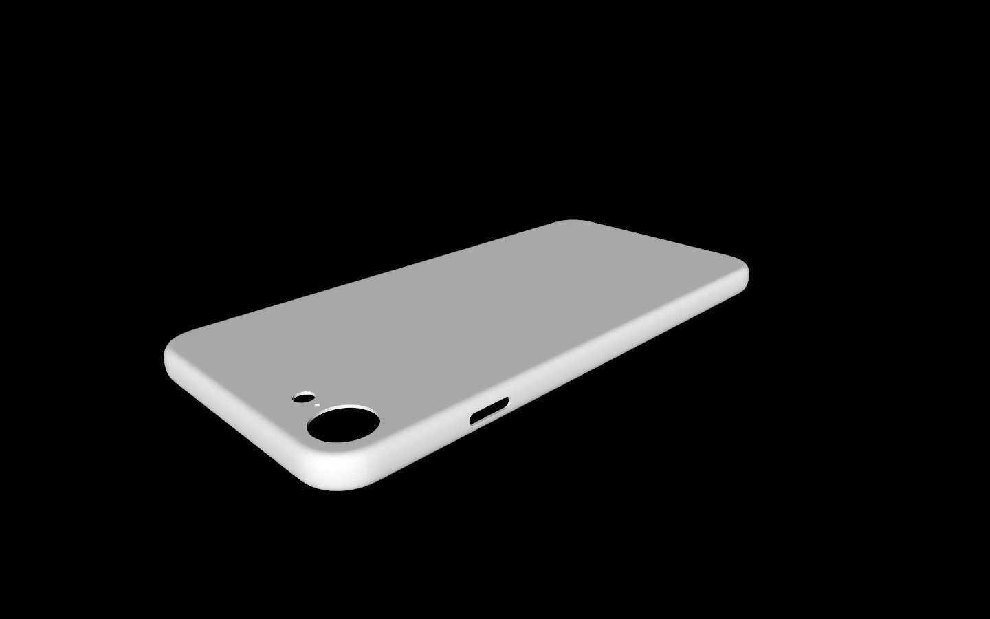 iPhone 8 Simple Case 3D print model_5
