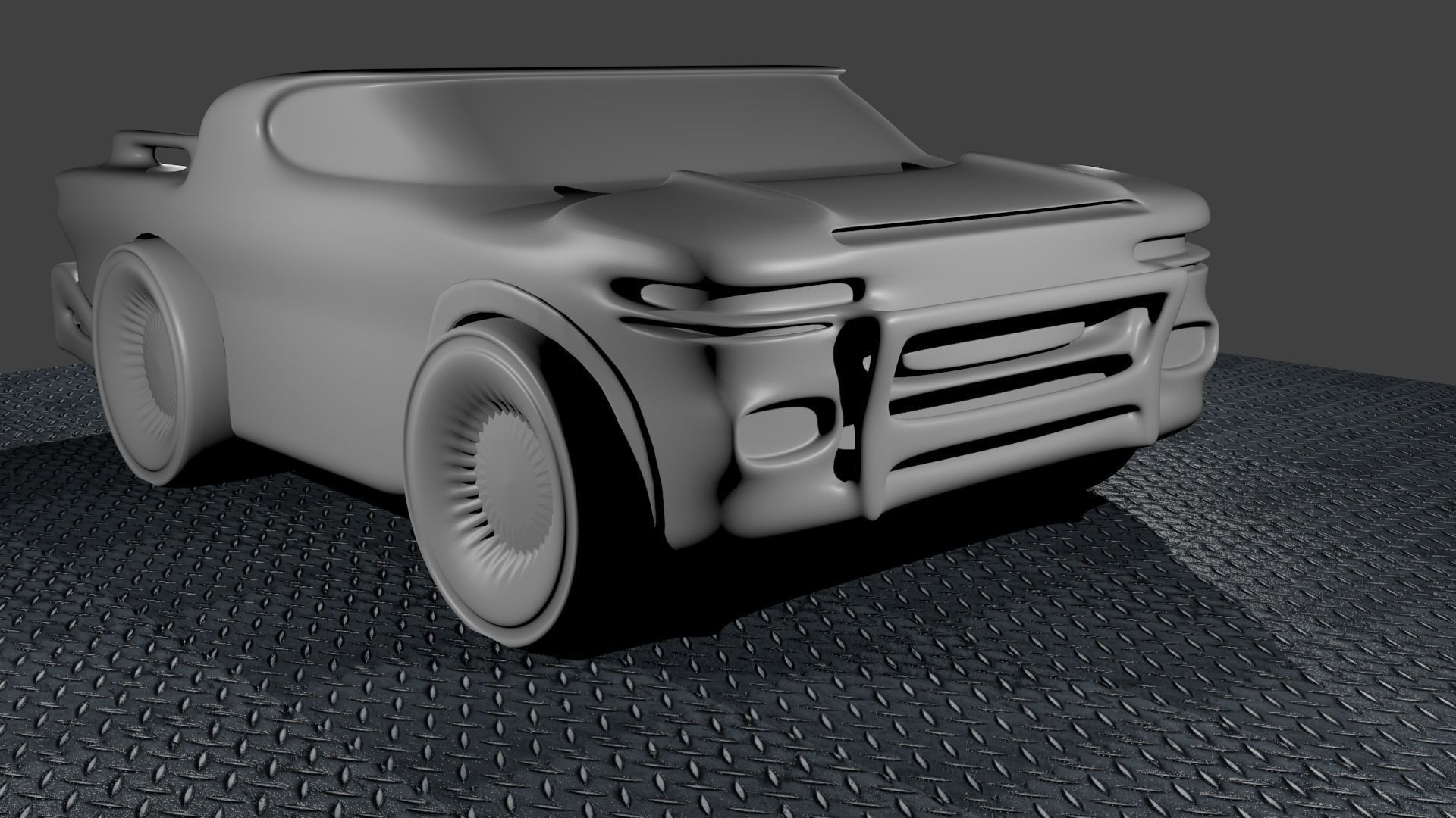 pickup futuristic Free low-poly 3D model