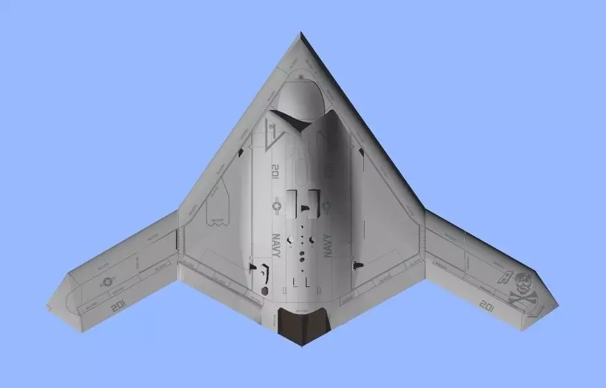 US NAVY Northrop Grumman X-47B Pegasus 3D model