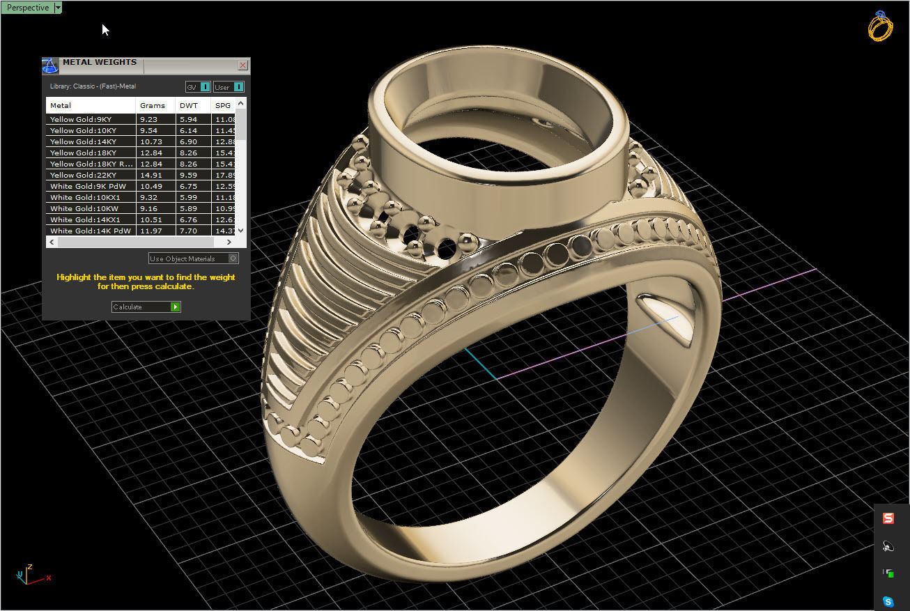 kengkod26v2 emerald and diamond ring 3D print model_12
