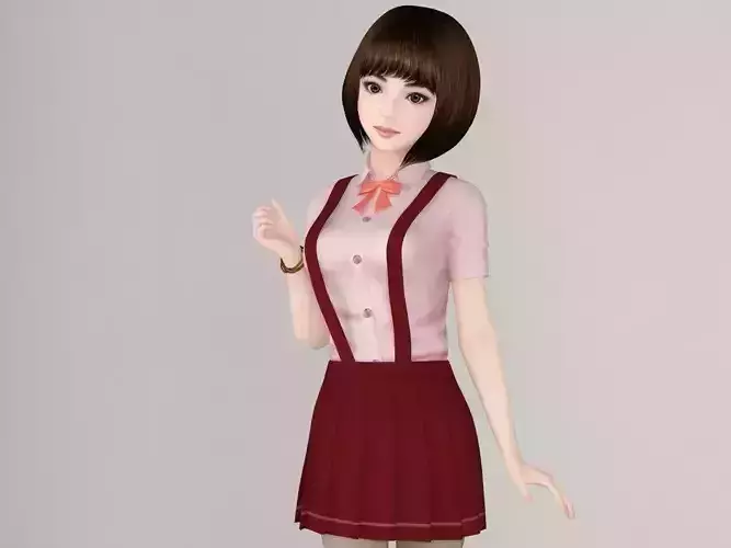 Fumika various outfit pose 01